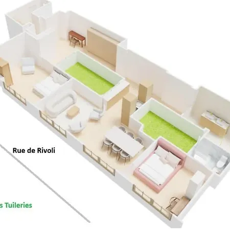 Apartament Tuileries Saint Honore 6p Ac By Melvane